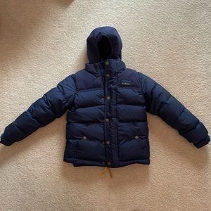 L.L. Bean Boys M (5-6) Down Coat. Detachable inner layer jacket.